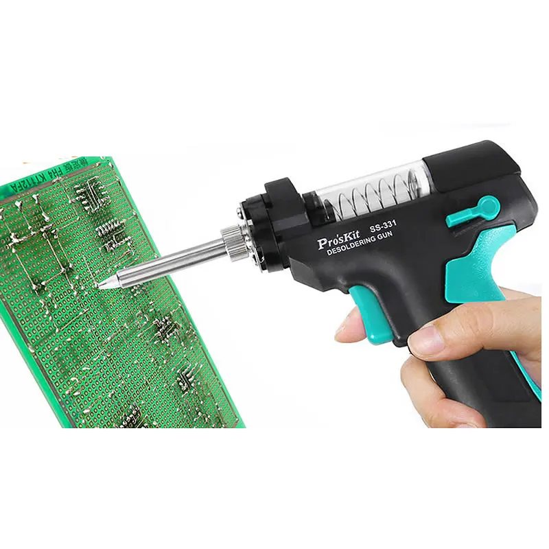 Pro'sKit SS-331H ESD LCD Digital Electric Desoldering Station Replace Accessories Filter Pipe Nozzle Needle Mat BGA Solder Gun |