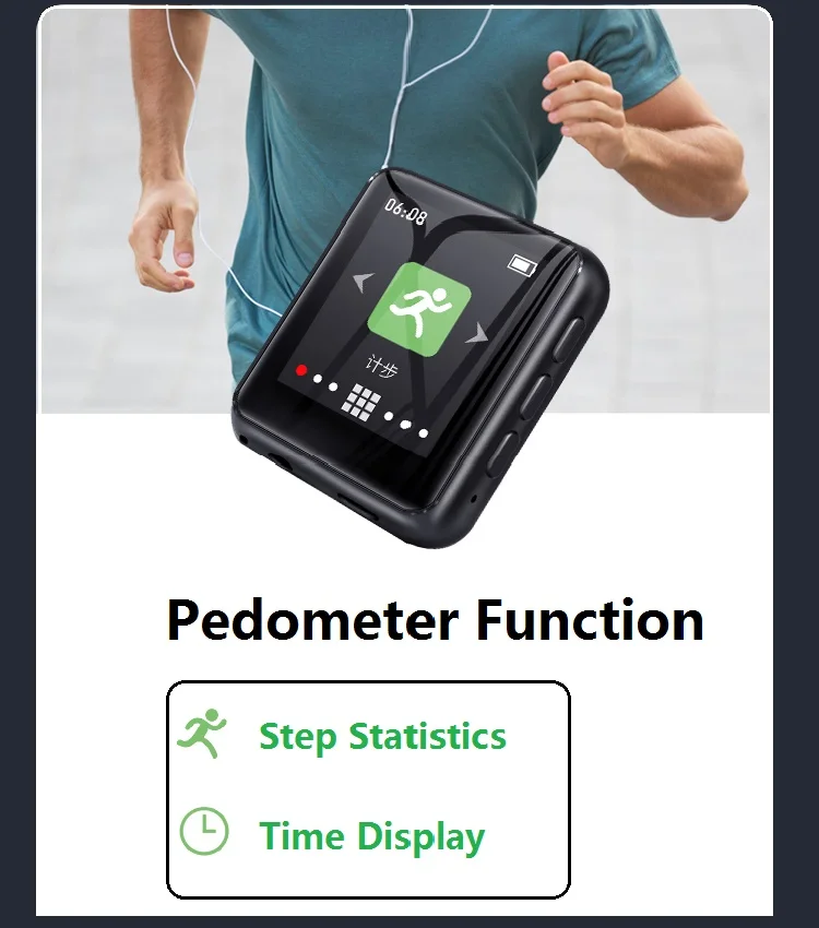 Новейший музыкальный портативный мини Bluetooth MP3 плеер RUIZU M4/A02 1 8 &quotПолный