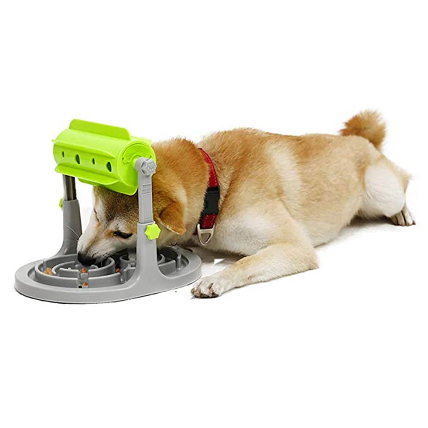 Pet еда для кошек и собак Диспенсер медленная чаша кормушка пищи угощает собаки