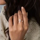 Кольца для женщин золотого и серебряного цвета с буквой начального кольца из нержавеющей стали регулируемое кольцо обручальное кольцо ювелирные изделия Новогодний подарок