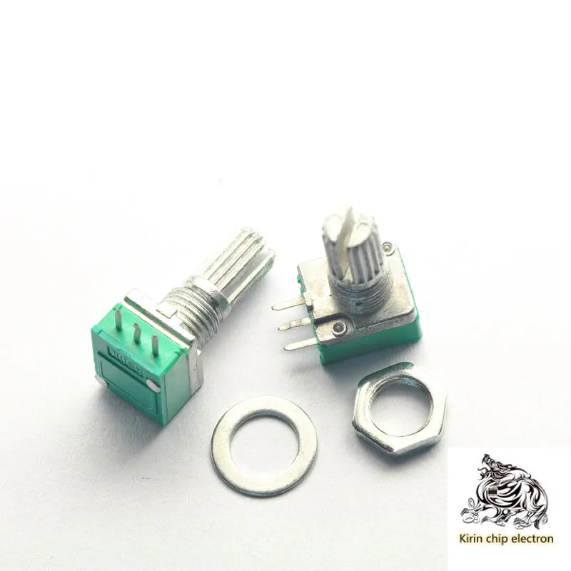 

10PCS/LOT single 3 foot B50K handle 15 MM nut 09 power amplifier/sealing potentiomete