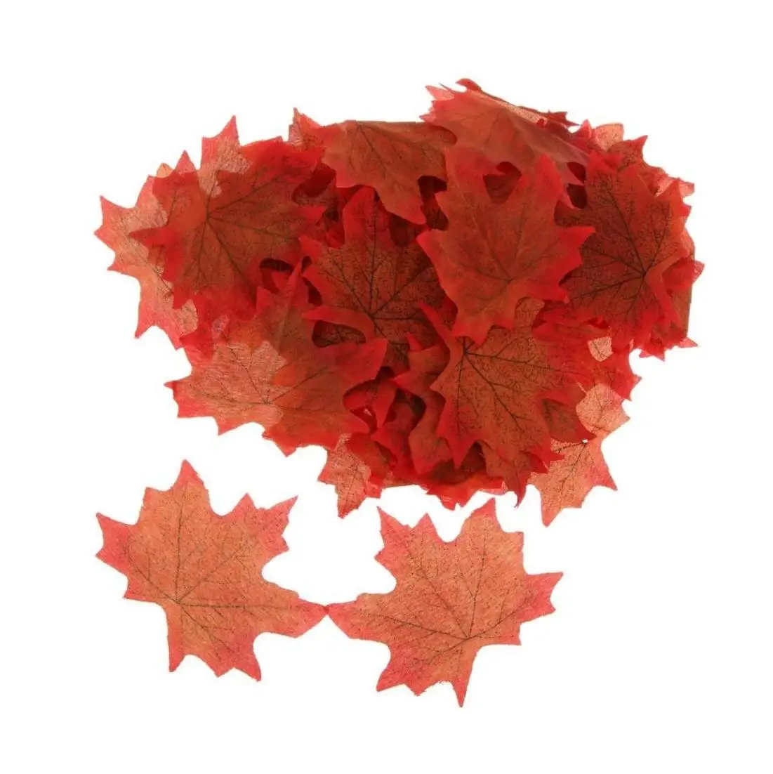 100Pcs Artificial Maple Leaves Fall Mixed Colors for Wedding Festival and Events Outdoor Decorations | Дом и сад