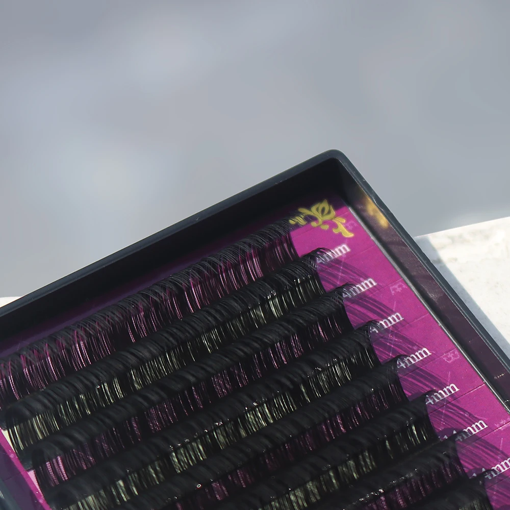 Гламурные ресницы ручной работы 7 16 мм Длинные Накладные из Натурального Волоса