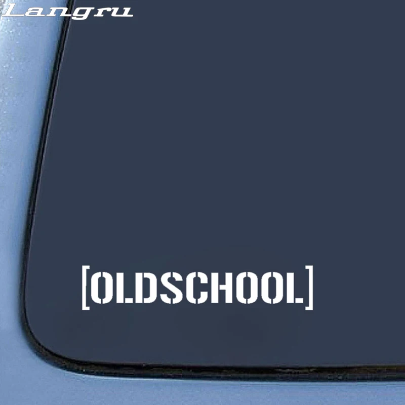 Langru 17 см * 3 2 Забавный Стайлинг автомобиля Oldschool Виниловая наклейка для аксессуары