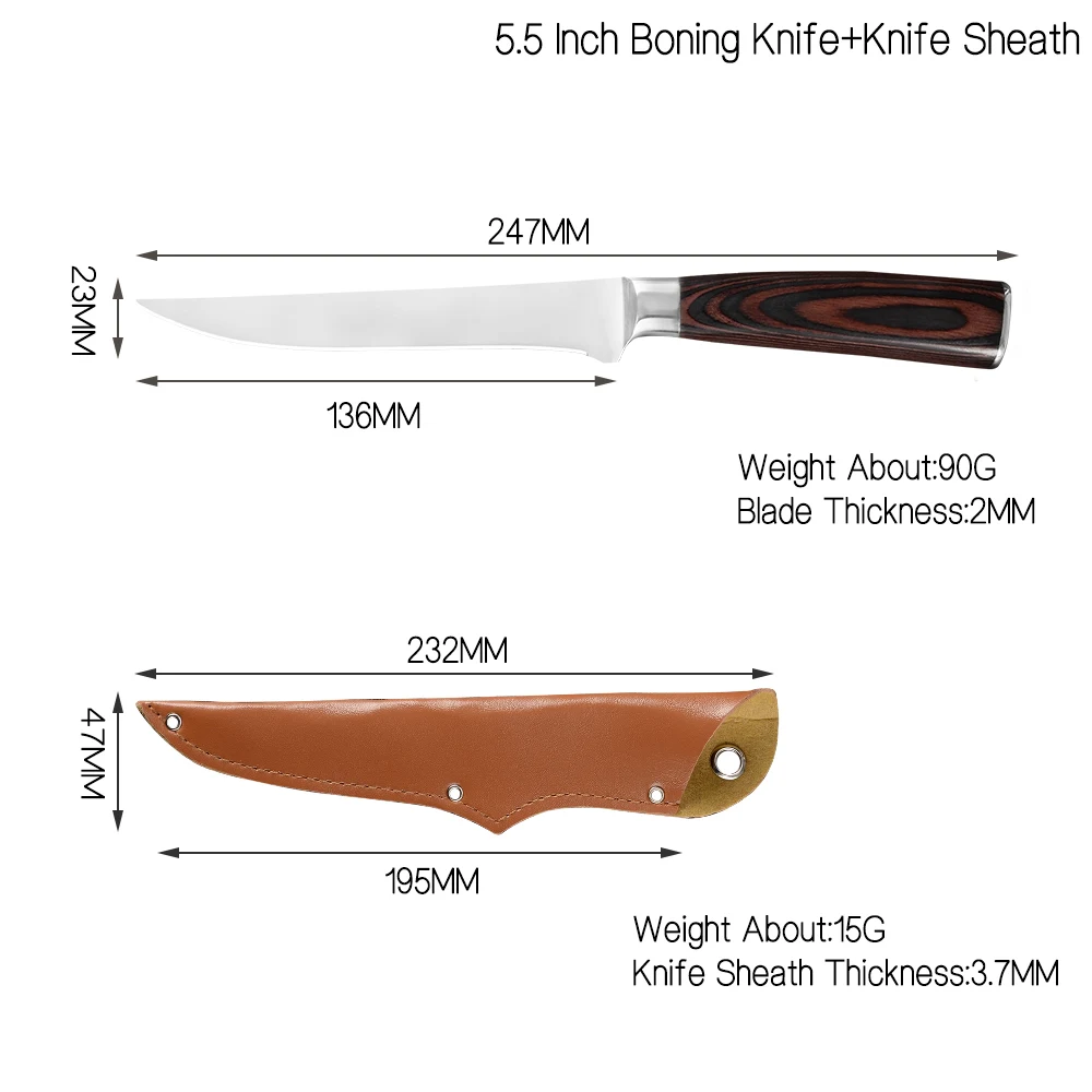Рыболовный нож и приманка Qing немецкие лезвия из нержавеющей стали 7cr17mov