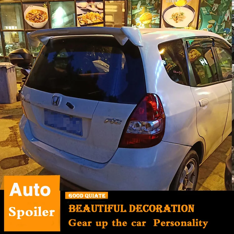 Спойлер для Honda Fit JAZZ 2004 2007 высококачественный спойлер из АБС пластика заднего