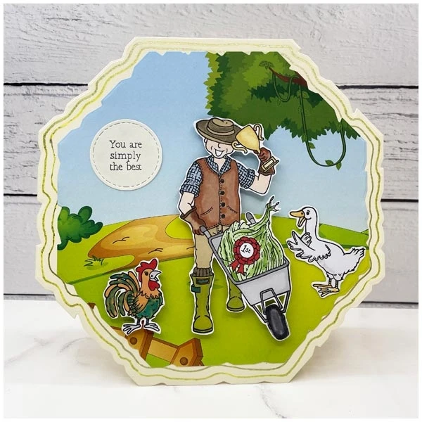 Металлические штампы с изображением животных и фермы прозрачные шаблон для