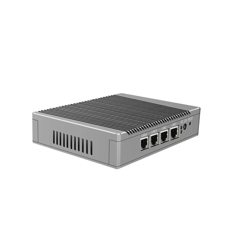 Мини-ПК G40 без вентилятора 4lan Celeron J4125 N5000 сетевой маршрутизатор VPN четырехъядерный