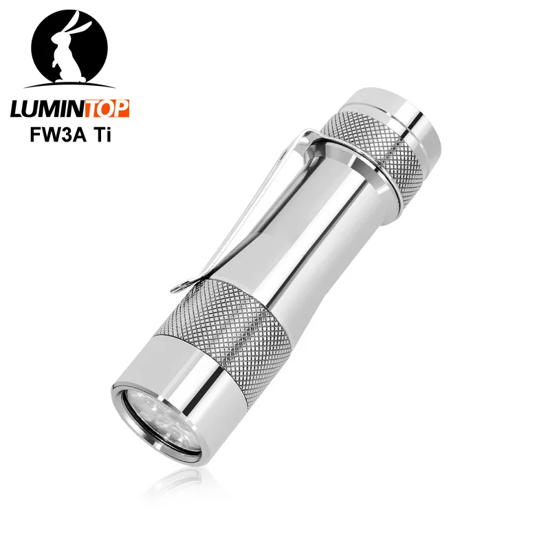 Фонарь Lumintop FW3T (FW3A TI) на 18650 с тремя светодиодами и прошивкой Anduril, выключатель на хвостовике, 2800 люмен EDC.