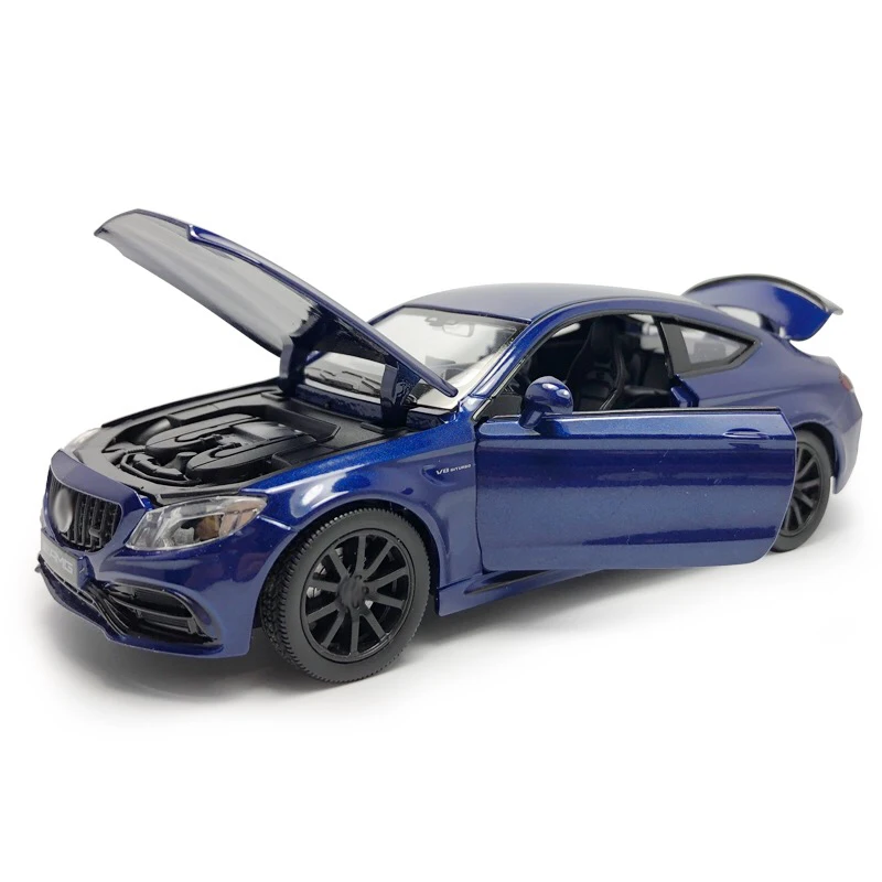 Модель автомобиля HOMMAT 1:32 масштаб Mercedes C63S AMG купе сплав металл литье под давлением