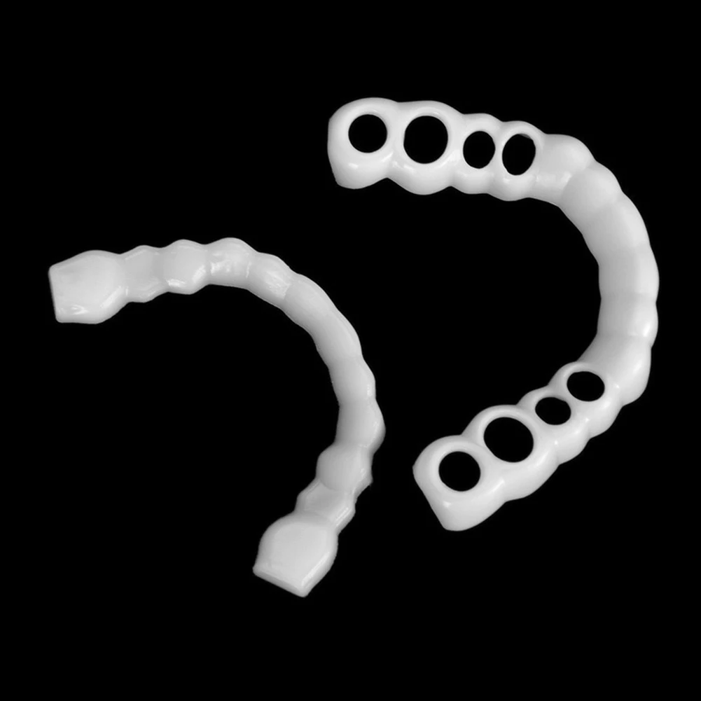 Силиконовые верхние/нижние виниры для искусственных зубов отбеливающая