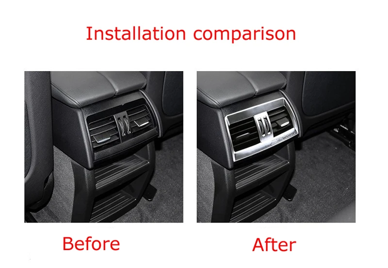 

1Pcs Rear Exhaust Air Outlet Frame for New BMW X5/X6 Rear Air Conditioning Air Outlet Chrome-plated Interior Modified Auto Parts