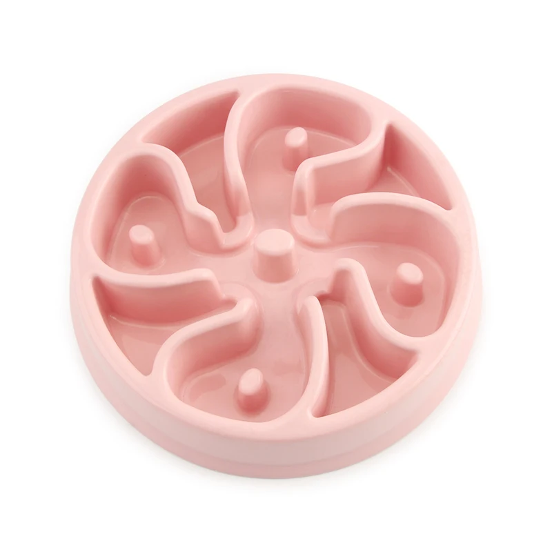 Забавная миска для домашних животных медленно питается миски собак кошка еда