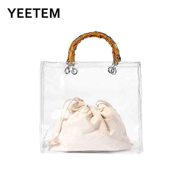 

All-match Jelly Transparent PVC Handbag Ladies Bag Wholesale Composite Bag Purses Handbags Luxury Designer Purse Fashionable