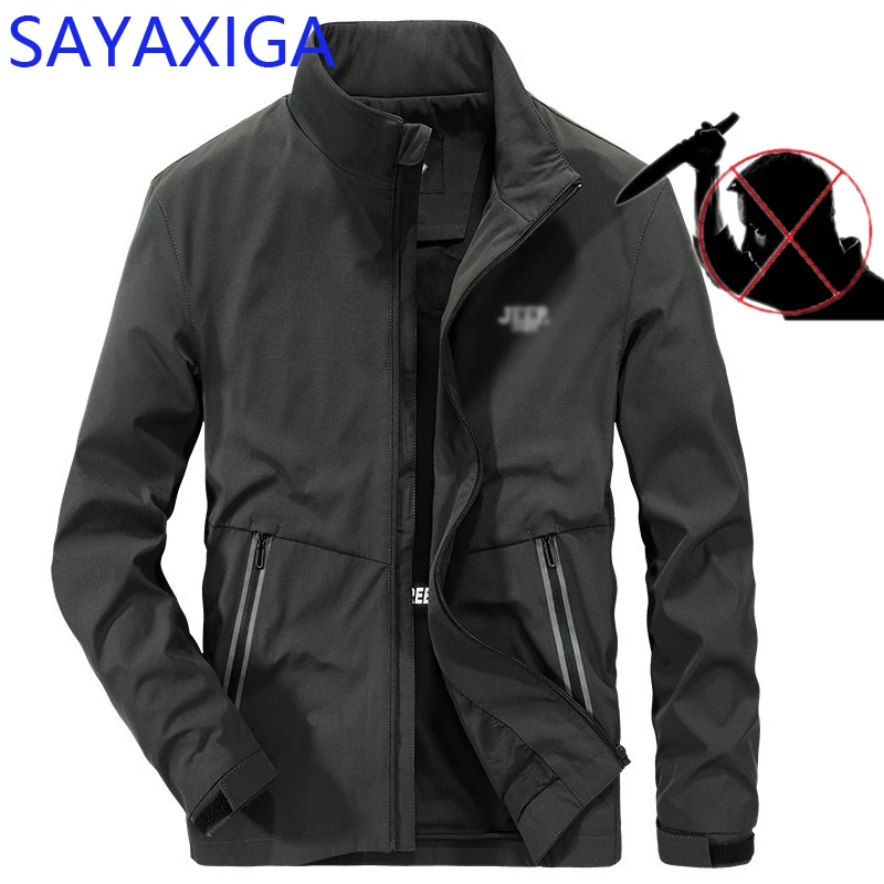 Куртка мужская для самообороны модная Защитная накидка с защитой от порезов