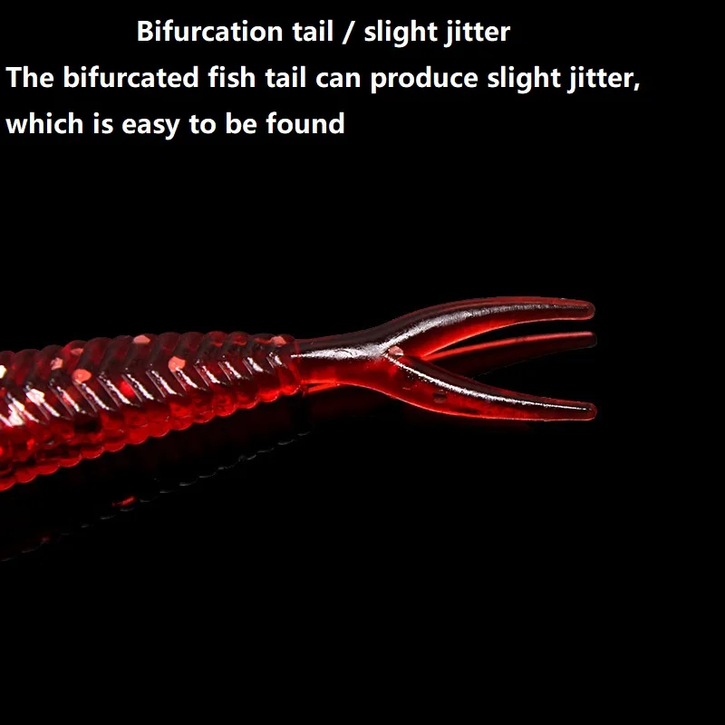 5pcd/в партии мягкие приманки для рыбалки 6 см/1 5g колебание червь плавающие