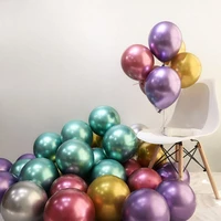 20pcs metallic latex balloon set gold silver birthday party chrome balloon wedding festival decoration party supplies globos