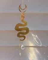 snake with moon sun catcher home decor rainbow maker for window mini sun catcher