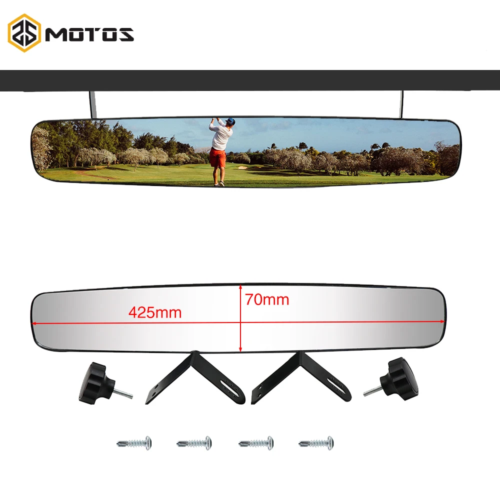 Выпуклое зеркало заднего вида ZS Bikes UTV центральное для гольф мобиля EZ Go клубного