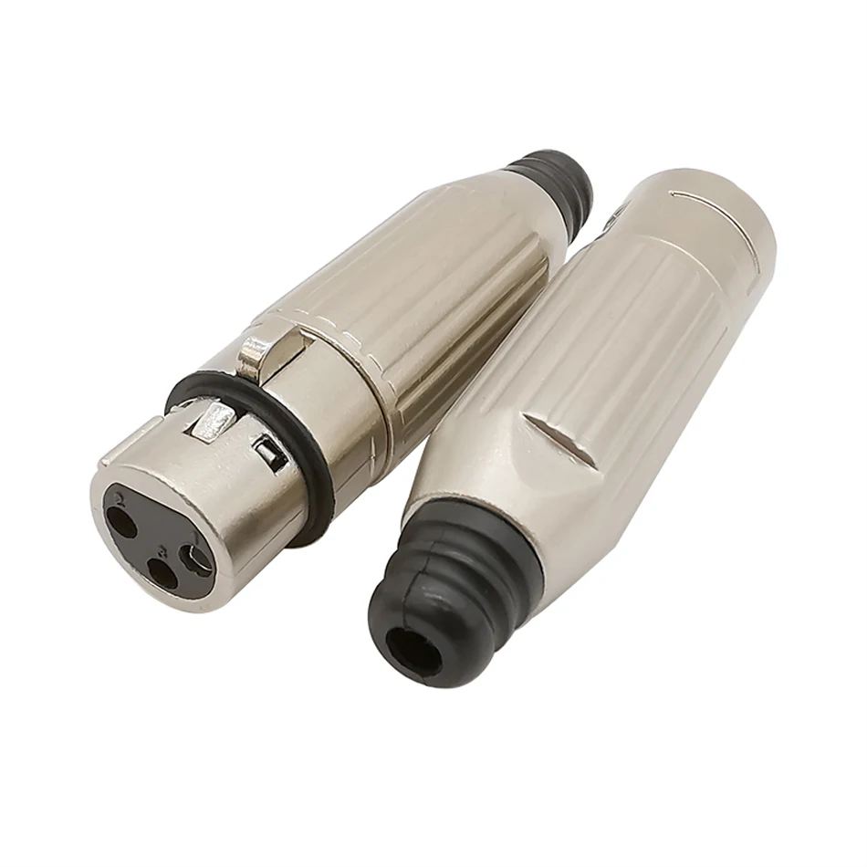 Металлический 3Pin XLR штепсельная розетка стандарта штекер и гнездо Mic Динамик