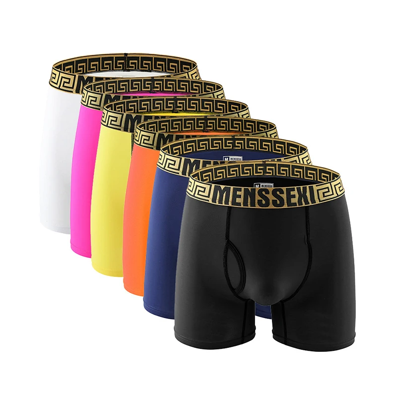 6 шт. в упаковке сексуальные повседневные мужские короткие штаны компрессионная