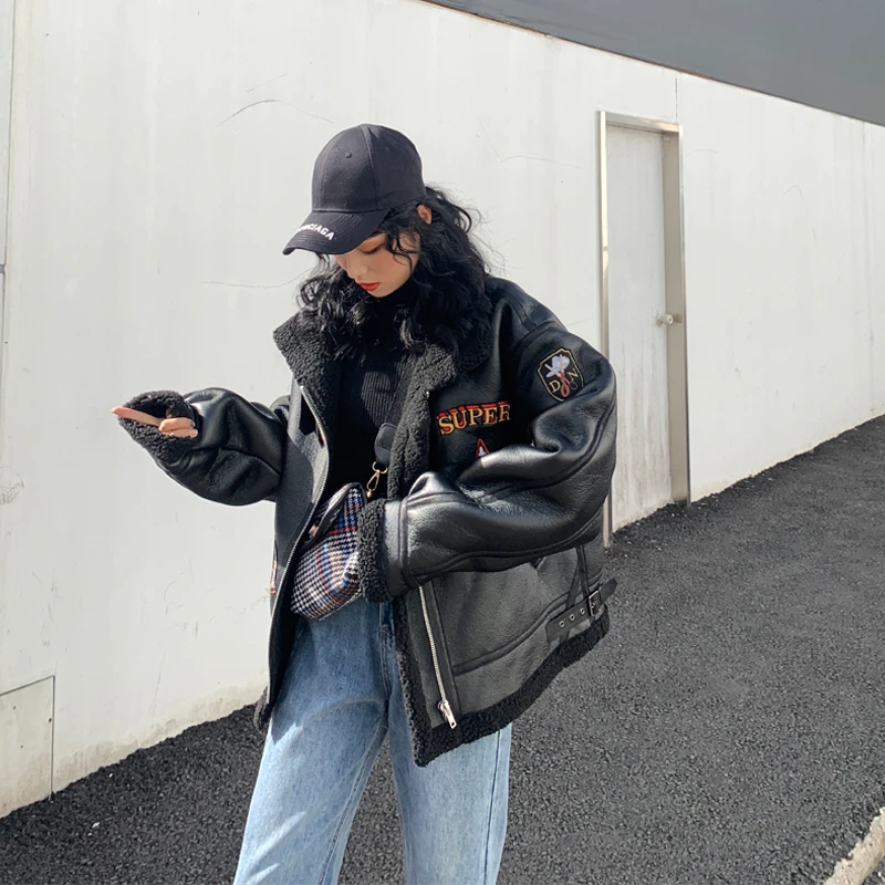 Корейский зимний женский новый 2020 вариант свободного утолщенного пальто из