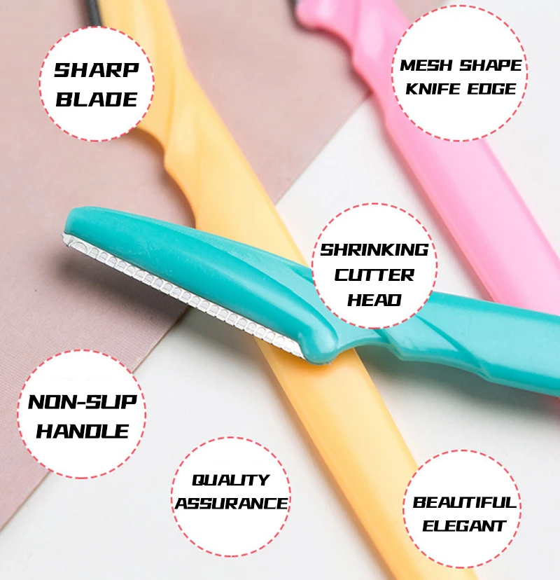 Набор женских бритвенных лезвий для бровей 3/10 шт триммер удаления волос