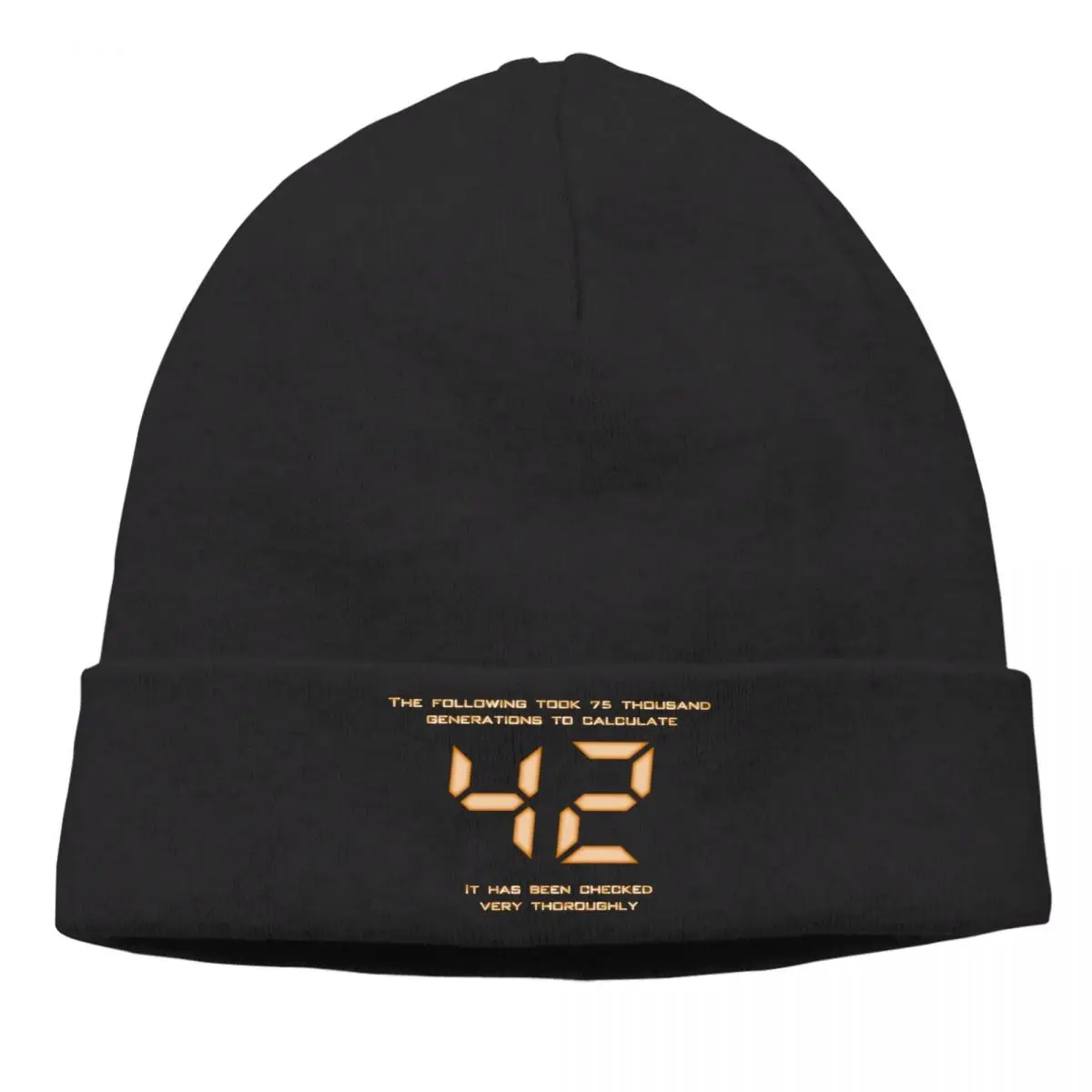 

The Hitchhiker's Guide To The Galaxy Science Fiction Movie Winter Warm Beanie Hats Numbers Knitted Bonnet Caps Earmuffs