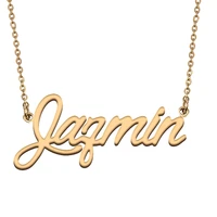 jazmin custom name necklace customized pendant choker personalized jewelry gift for women girls friend christmas present