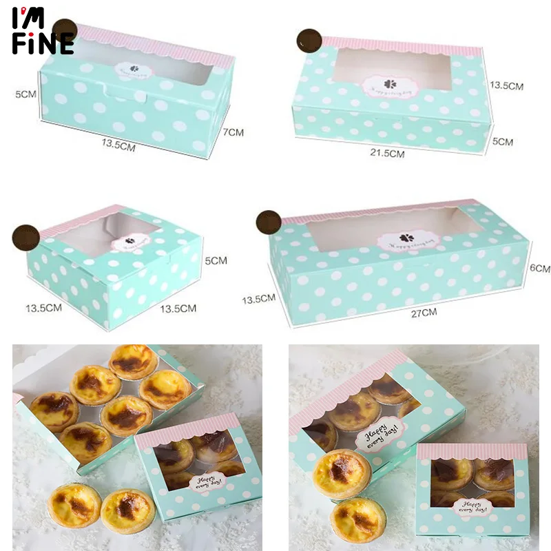 50 шт. крафт бумага для кексов с окошком из ПВХ подарочная картонная бумажная
