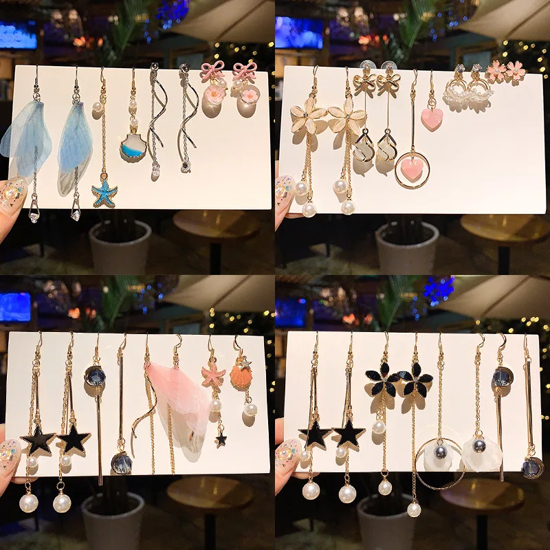 

Южнокорейские темпераментные серьги INS для девушек, женские модные романтические серьги, женская простая модная универсальная бижутерия, с...