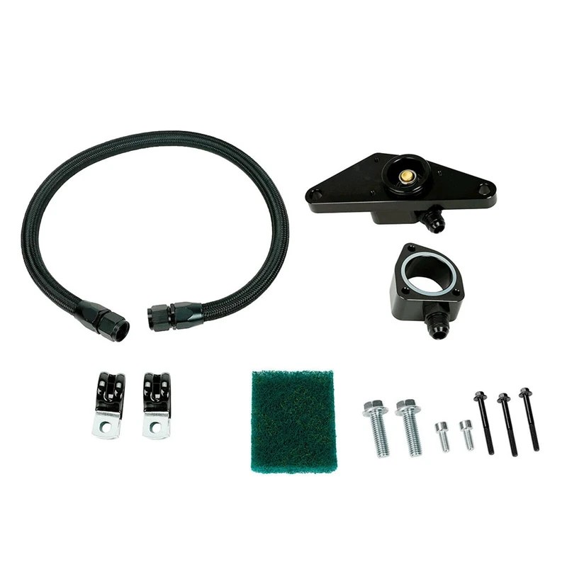 

Coolant Bypass Hose Kit for 2007.5-2018 Dodge Ram 6.7L 2003-2007 Ram 5.9L Cummins Car Accessories Black