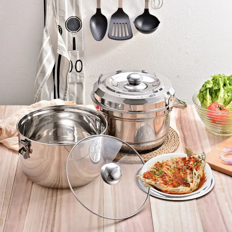 Fire-free Re-cooking Pot Gas and Electricity Dual-use Energy-saving Insulation Stainless Steel Soup Stew Steamer | Дом и сад