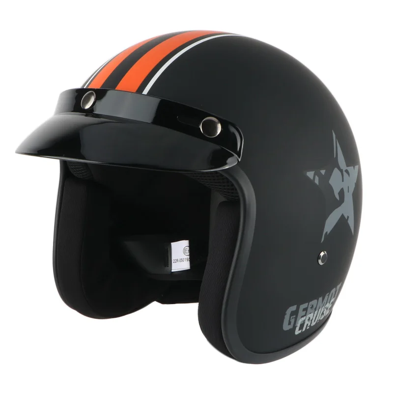 

New motorcycle rear helmet, mask 3 / 4, motorcycle rear helmet 9 colors