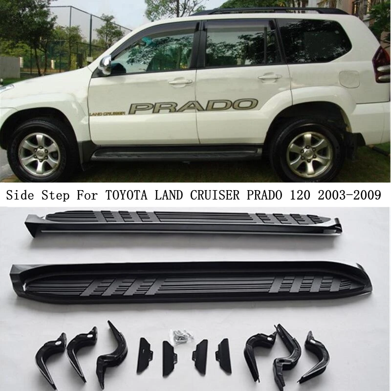 

For TOYOTA LAND CRUISER PRADO 120 FJ120 LC120 2003 2004 2005 2006 2007 2008 2009 Running Boards Side Step Bar Pedals Accessories