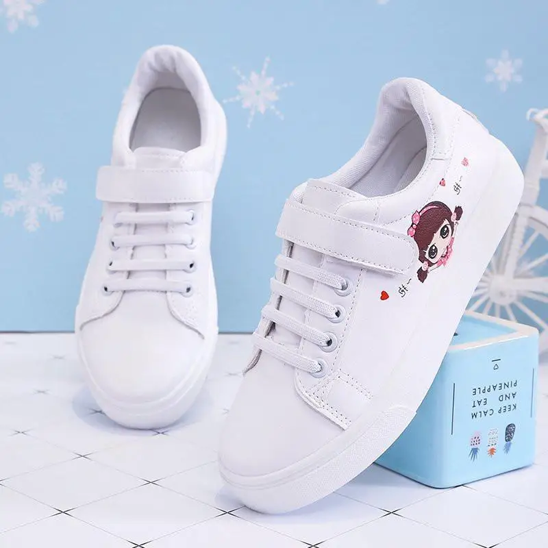 

Thick-soled Sneakers Spring and Autumn White Campus Style Women's Sports Shoes All-match Comfortable Women's Flat Shoes