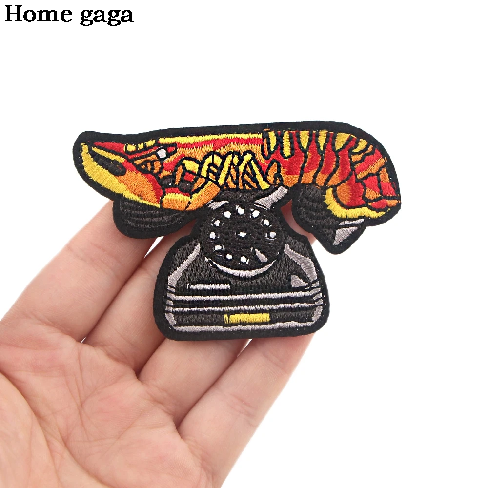 

D2954 Homegaga Funny Patches Iron on Sewing Popular for Hat Bag shoes Applique Embroideried Accessories for DIY Patchworks