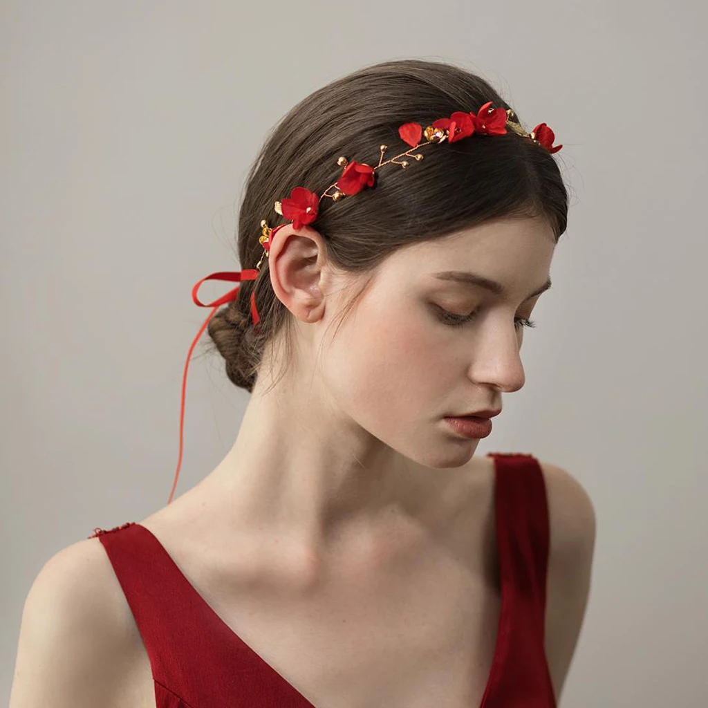 

Vintage Vine Floral Garland Headband Bridal Bridesmaid Hair Accessories