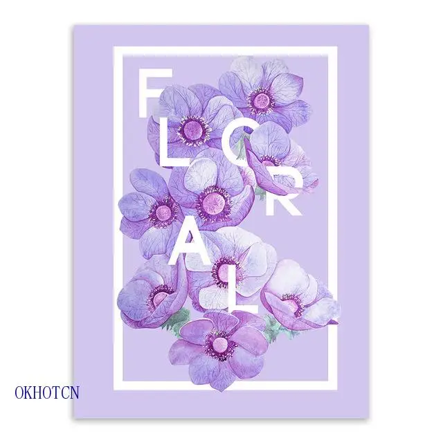 Современный цветок лимон персик большой холст художественный постер принты