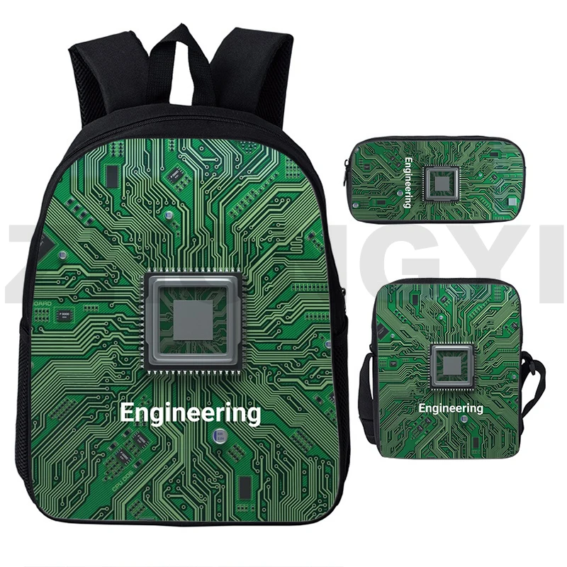 

Fashion 3D Circuit Board Electronic Chip Bag Teenager Backpack Men Softback School Anime Circuit Chip Schoolbags Travel