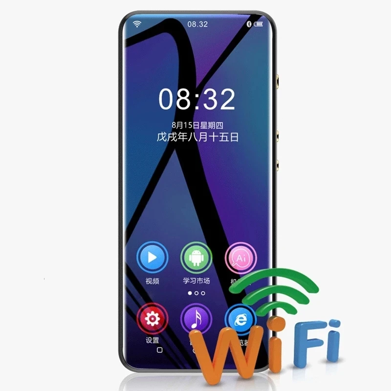 Full Touch Screen Hifi MP4 Player Bluetooth 5 0 WiFi smart AI android APP FM радио рекордер электронная книга Видео
