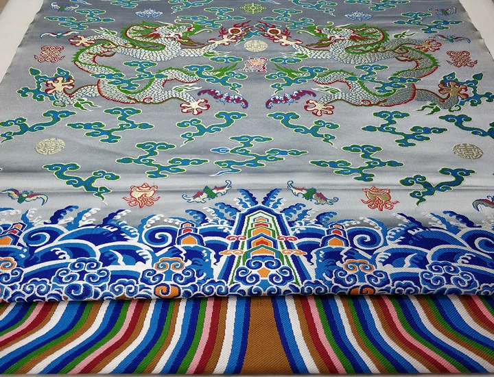 Подвеска дракон халат традиционная китайская куртка Cheongsam материал сценическое украшение прядильная ткань жаккардовая атласная парча ткань