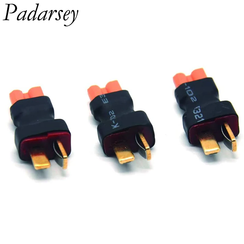 

Padarsey No Wires Connector T-Plug Deans Style Male to XT30 XT-30 Female Conversion Adapter for RC LiPo Battery 3 PCS
