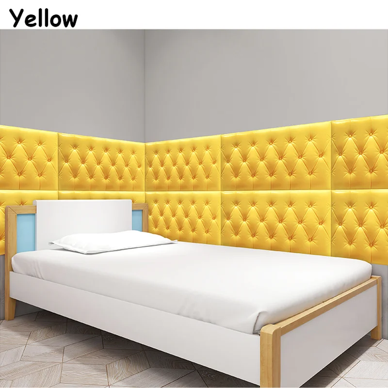 3D наклейки на стену обои самоклеящиеся утолщенные татами для защиты от