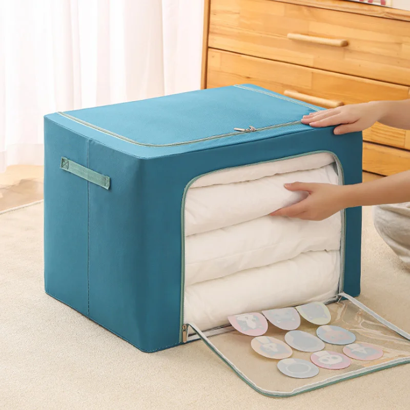 

Folding Non-Woven Clothes Storage Bag Large Capacity Quilt Dust-Proof Cabinet Finishing Box Organizador Wardrobe Toy Storage Hot