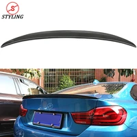 f32 carbon fiber spoiler p style for bmw f32 coupe 420i 428i 435i rear trunk spoiler wing 4 series 2014 2015 2016 2017 2018 2019