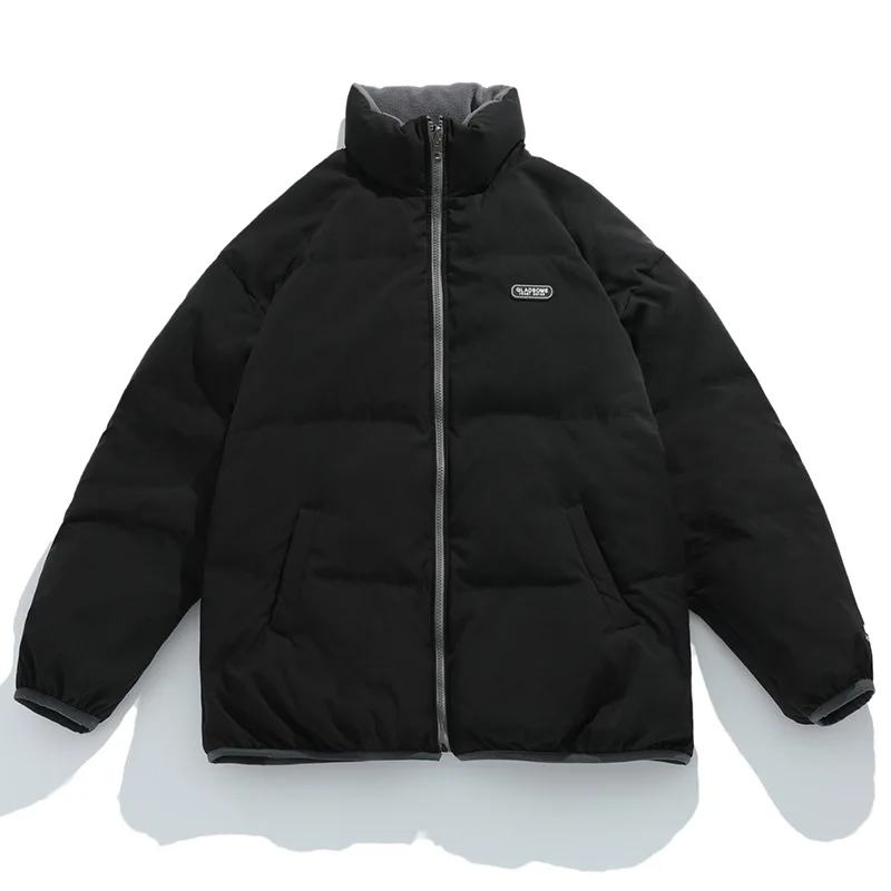Fashion Bubble Coat Solid Standard Collar Oversized Short Jacket Winter Autumn Female Puffer Jackets Parkas Mujer 2021