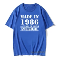 made in 1986 t shirts cotton summer o neck hip hop gift tops mens black short sleeve boyfriend%e2%80%98s clothes fashion tees