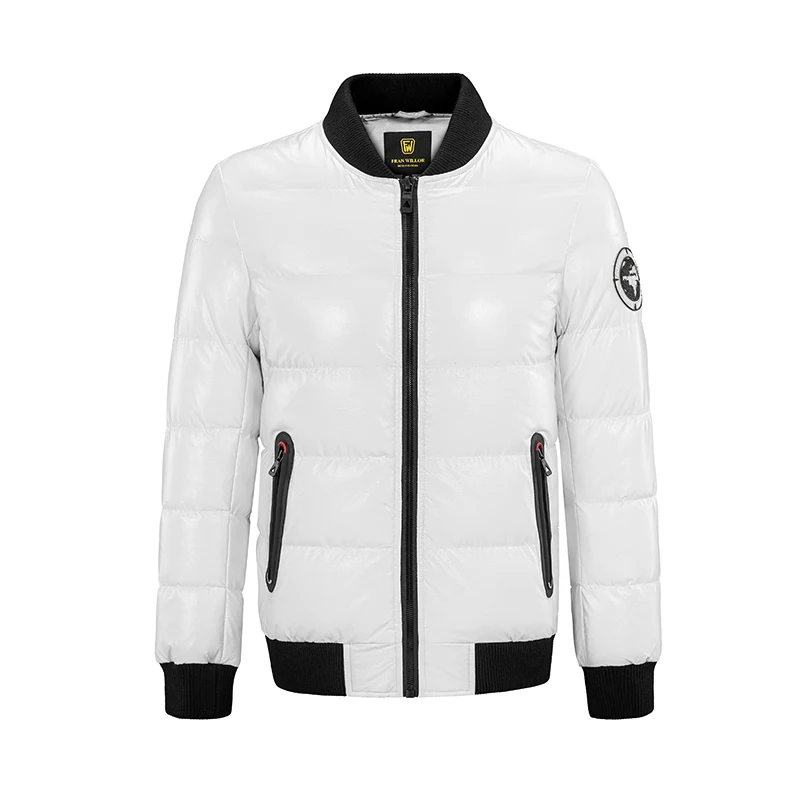 

New arrivals winter shiny sliver winter jackets for men 2021 down coat bomber puffy jacket