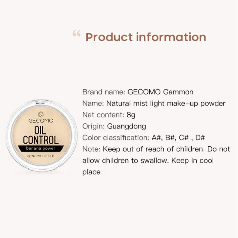 Банан рассыпчатая пудра для гладкой кожи масло Управление макияжа кисть